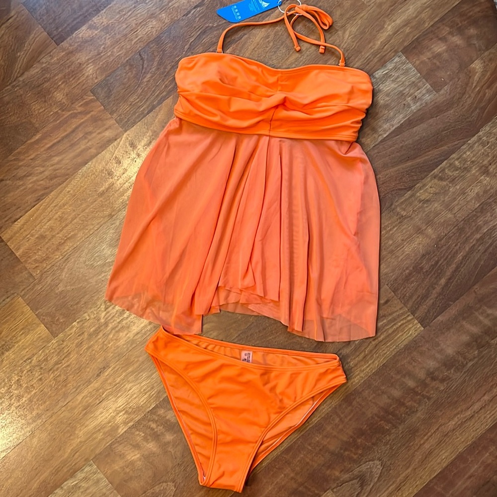 New Viilop two piece, beautiful orange swimsuit